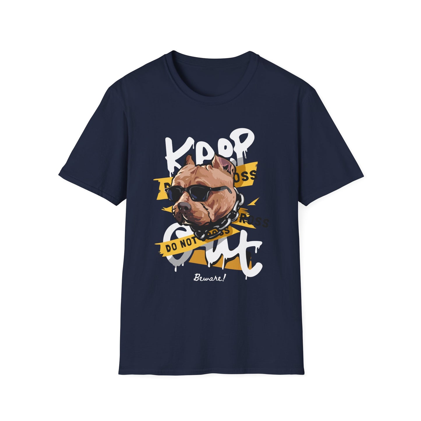 Cool Dog Graphic Tee, Unisex T-Shirt, Pet Lover Gift, Dog Dad T-Shirt, Funny Animal Shirt, Casual Wear, Birthday Gift Navy