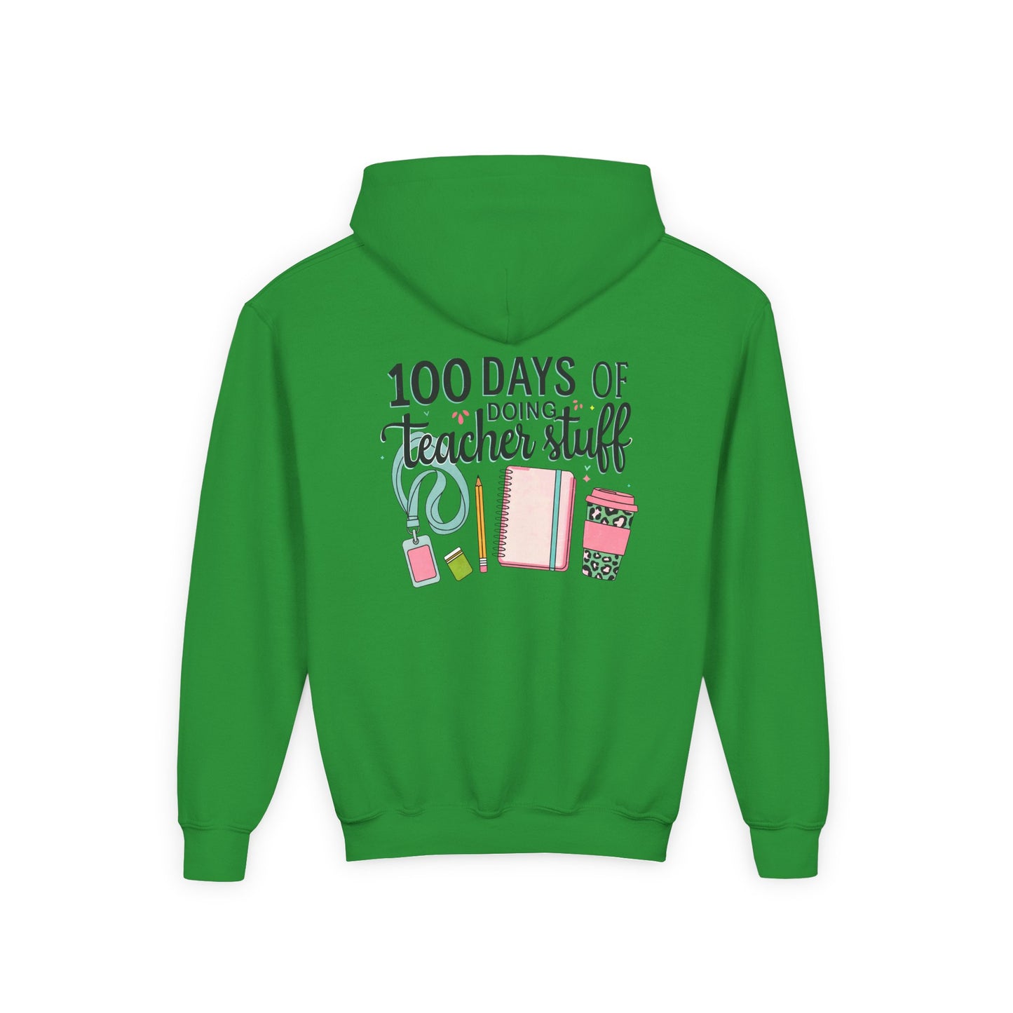Teacher Appreciation Youth Hoodie, Perfect for School Days, Gifts for Educators, 100 Days of Teacher Stuff, Cozy Classroom Wear, Fun