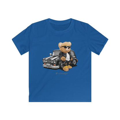 Vintage Bear Kids Tee, Trendy Child's T-Shirt, Cute Graphic Shirt, Birthday Gift, Kids Fashion, Fun Casual Wear Royal