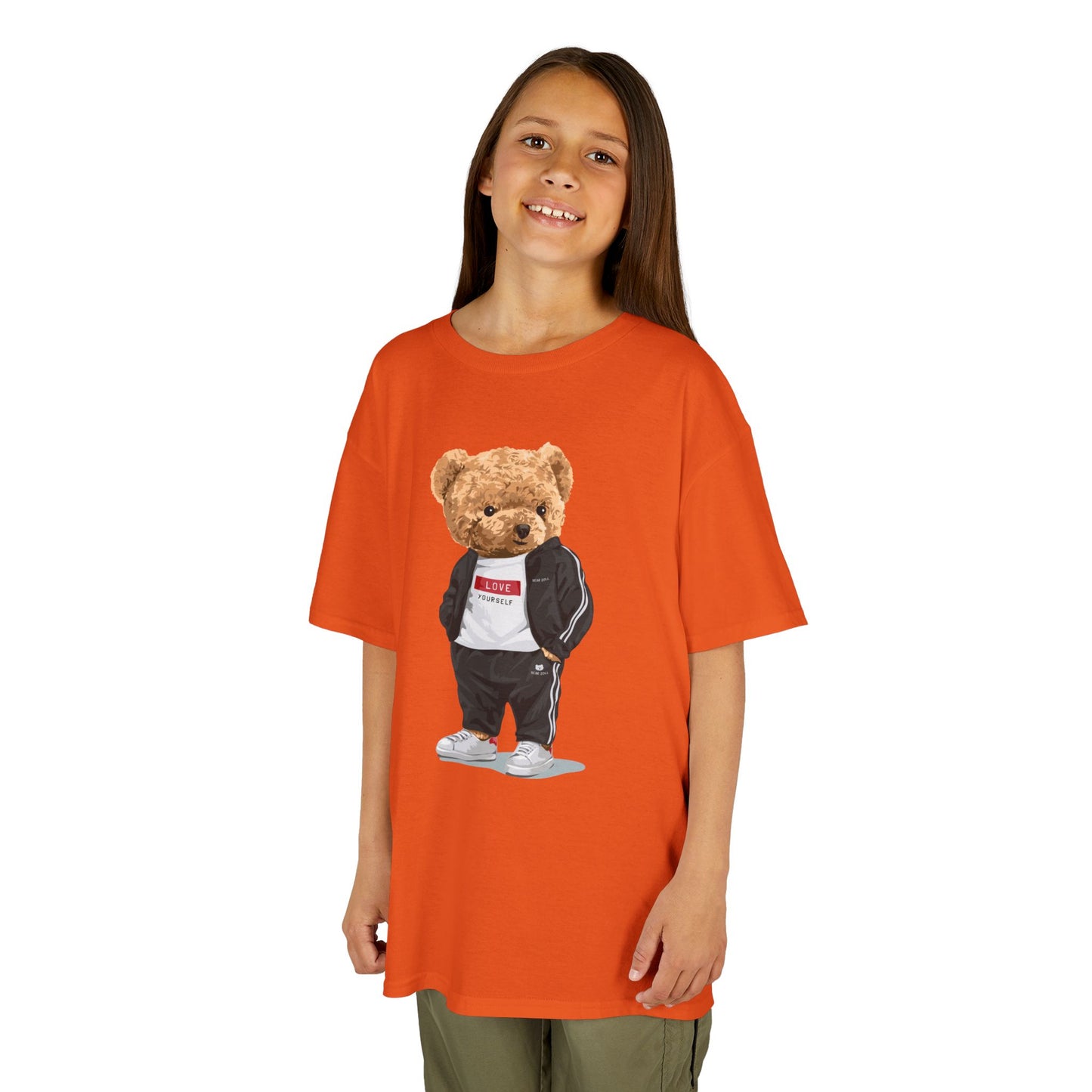 Youth Streetwear Graphic Tee - Fun Bear Design, Cool Kids T-Shirt, Summer Wear, Birthday Gift, Casual Outfit