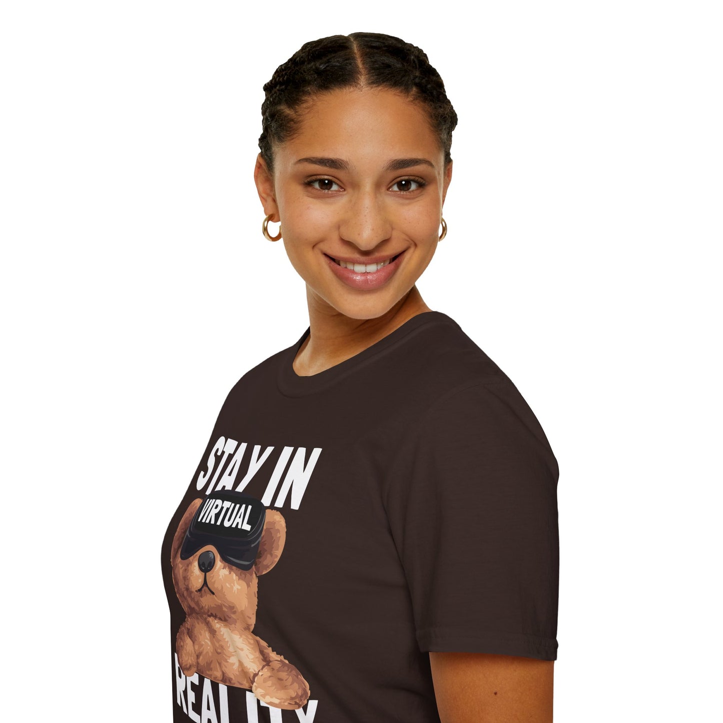 Virtual Reality Bear T-Shirt, Cute Graphic Tee, Funny Gift for Gamers, Trendy Apparel, Birthday Gift, Casual Wear