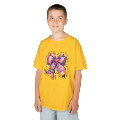 Kids Bow Graphic Tee, Birthday Gift for Girls, Cute Summer Top, Fun Kids Clothing, Birthday Party Attire, Playful Fashion