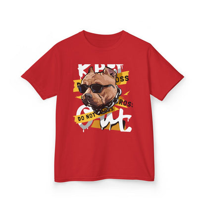Cool Dog Graphic Kids Tee, Kids T-Shirt, Dog Lover Gift, Funny Animal Shirt, Birthday Gift, Casual Wear