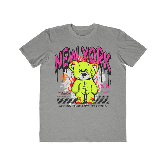 New York Graphic Tee, Urban Wear For Men, Stylish Casual T-Shirt, Urban Streetwear Top, Gift for NY Lovers, Trendy Summer Tee Heather Grey