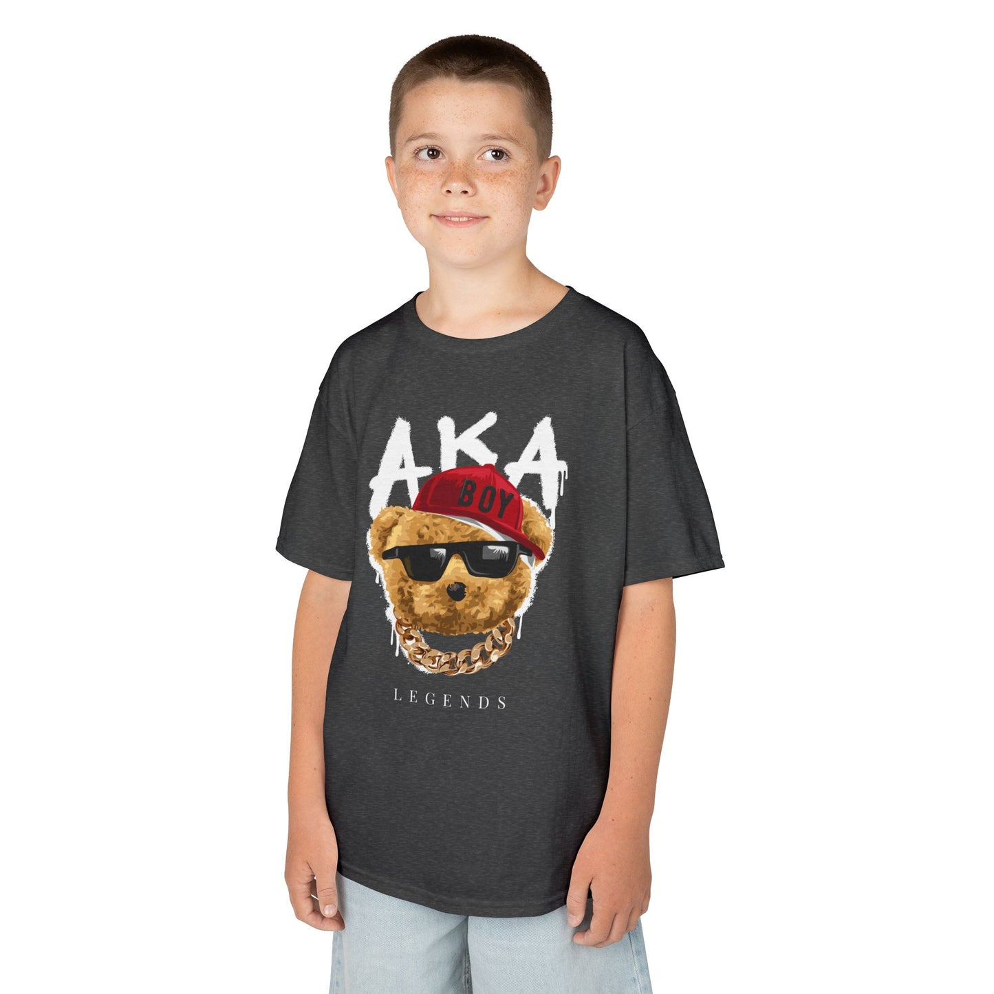 Fun Trendy Kids Tee, Cool Kid Shirt, Bear Graphic Tee, Gift for Boys, Casual Everyday Wear