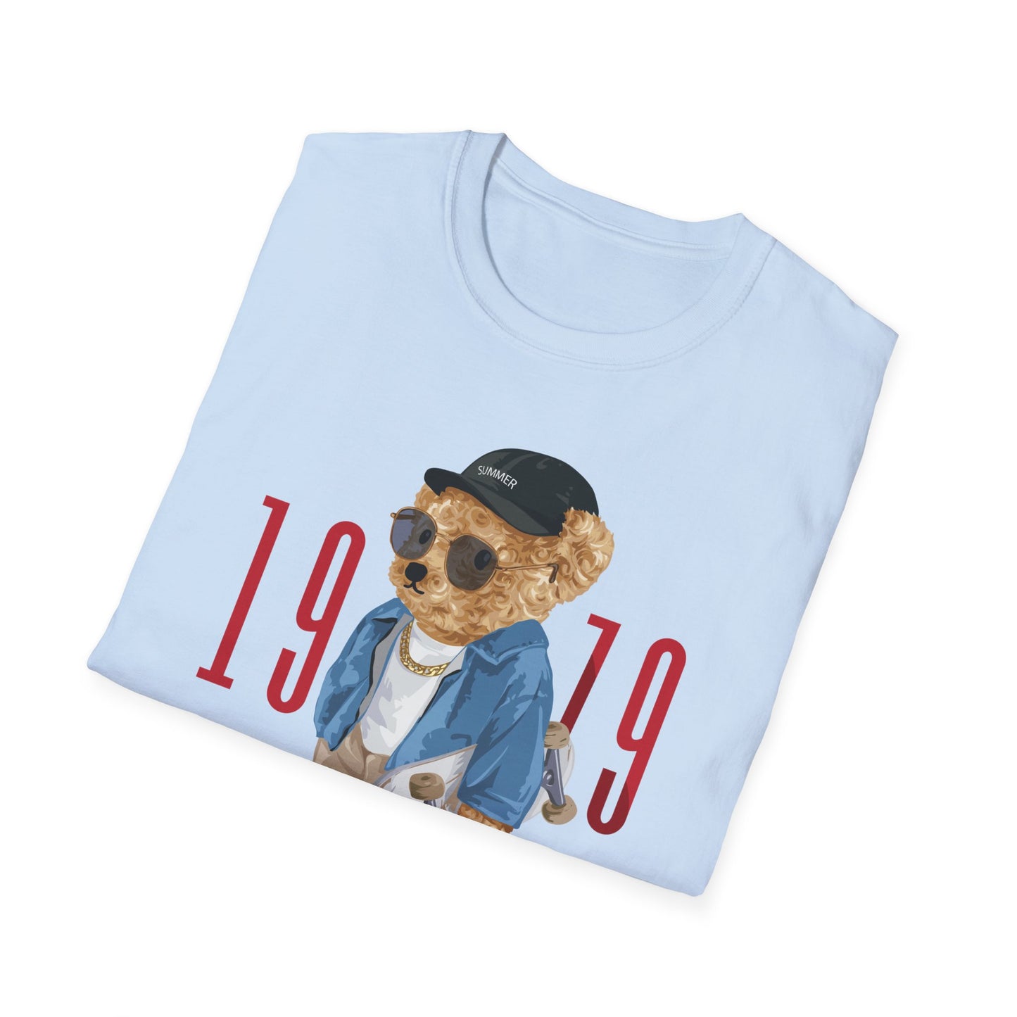 Vintage Bear Graphic Tee, Softstyle Unisex T-Shirt, Los Angeles 1979 Shirt, Cool Bear Apparel, Casual Streetwear Top, Gift for Him/Her