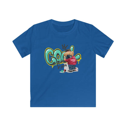 Cool Kids T-Shirt, Youth Streetwear Tee, Graffiti Style Kids Shirt, Trendy Graphic Tee, Fun Gift for Birthdays Royal