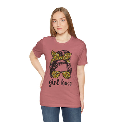 Stylish Girl Boss Tee: Empowerment Shirt for Women, Casual Outfit, Trendy Gift, Birthday Apparel, Motivational Fashion