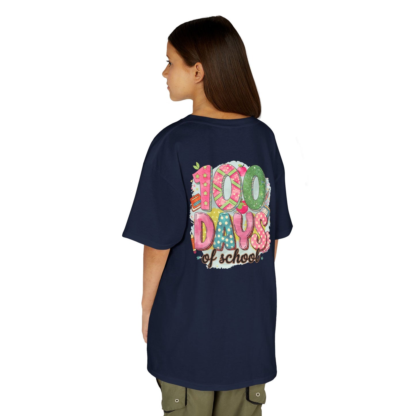 Kids 100 Days of School Tee, Fun t-shirt for kids, Milestone celebration shirt, Perfect for school events, Unique kids' apparel