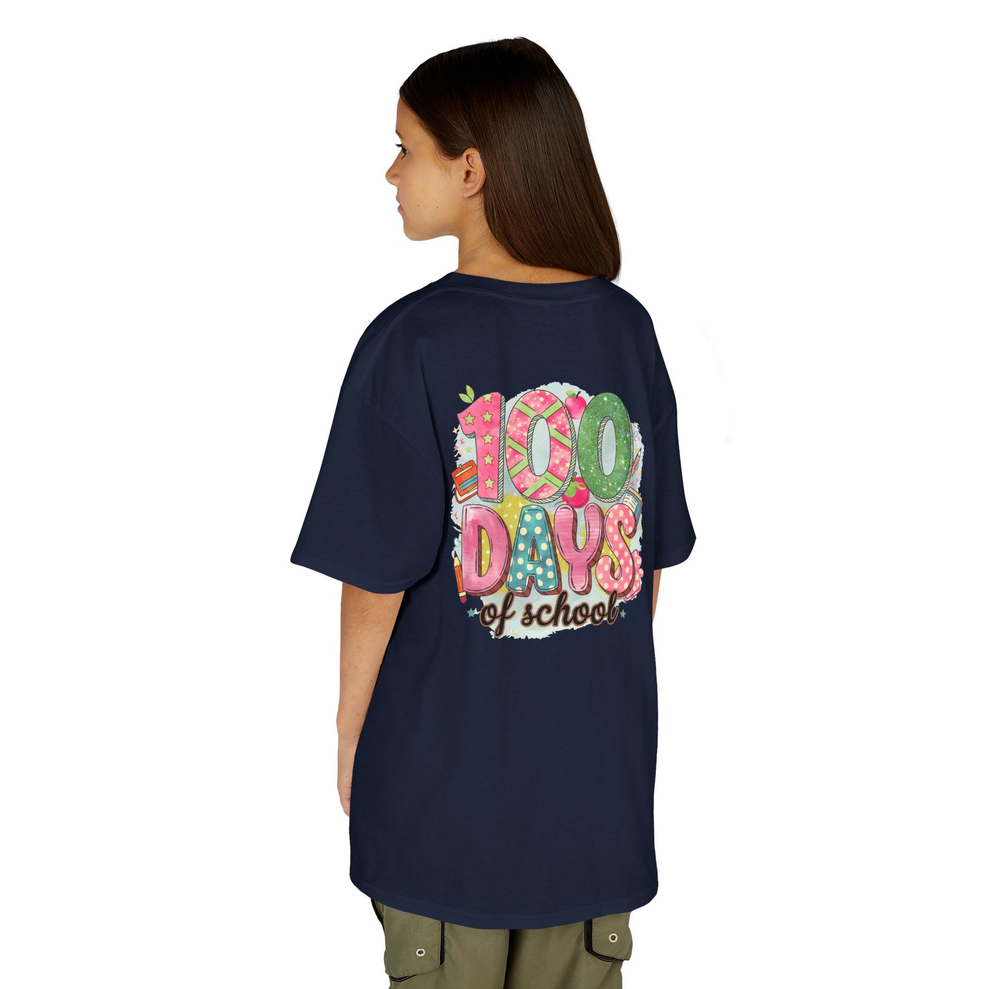 Kids 100 Days of School Tee, Fun t-shirt for kids, Milestone celebration shirt, Perfect for school events, Unique kids' apparel