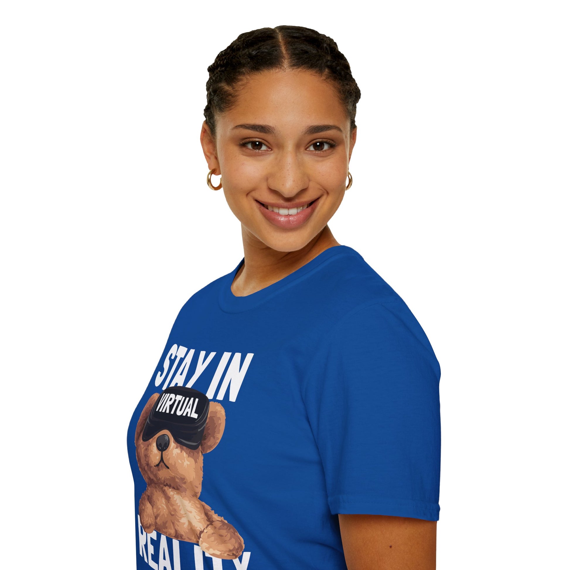 Virtual Reality Bear T-Shirt, Cute Graphic Tee, Funny Gift for Gamers, Trendy Apparel, Birthday Gift, Casual Wear