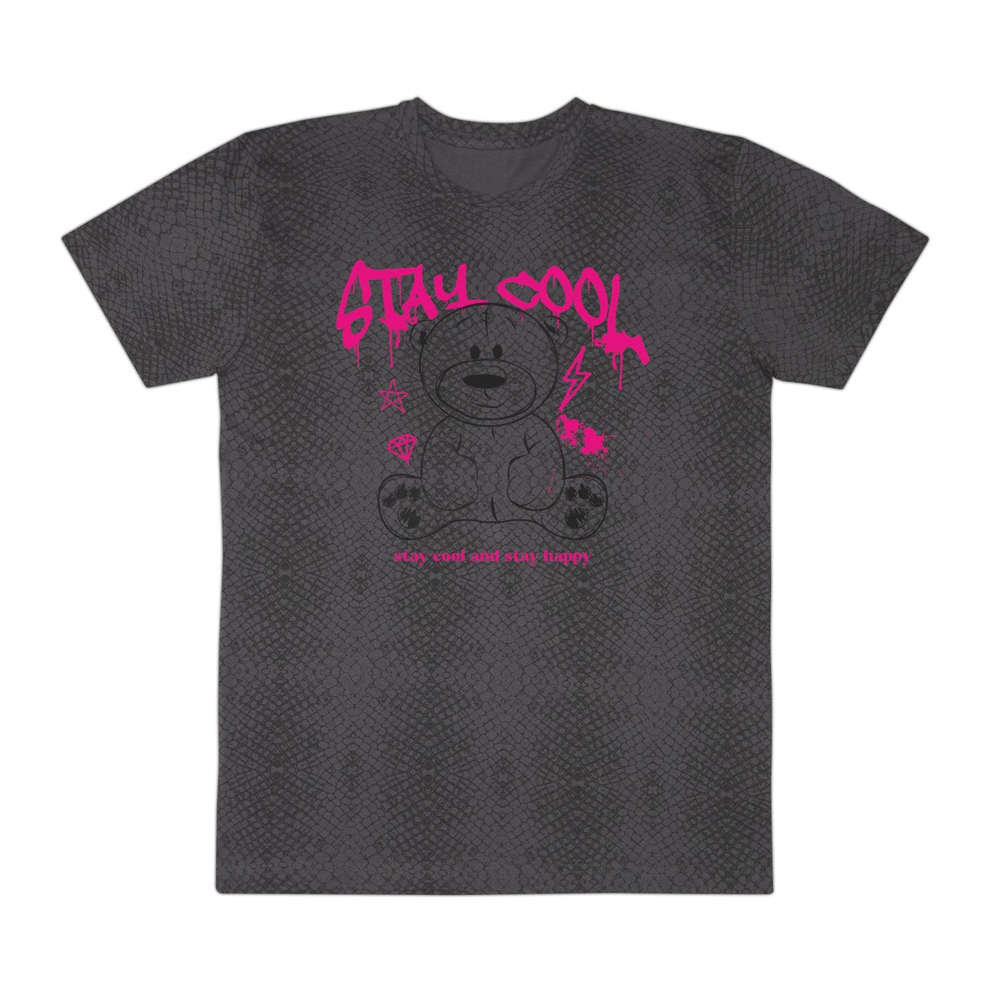 Men's Fine Jersey Tee, Stay Cool Graphic T-Shirt, Casual Streetwear, Gift for Him, Comfortable Everyday Wear Black Reptile