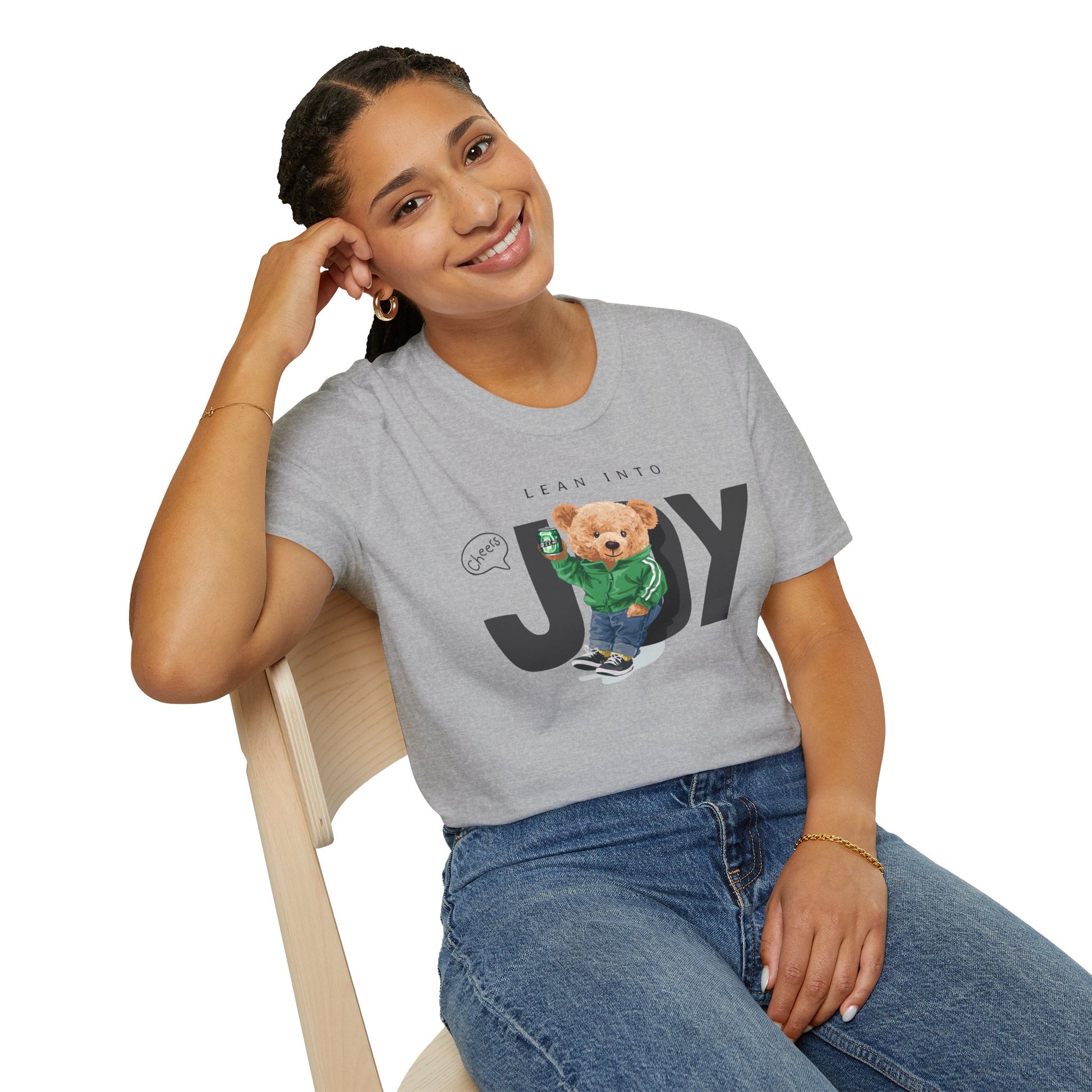 Joyful Animal Graphic T-Shirt, Unisex Tee, Cute Gift for Animal Lovers, Birthday Present, Casual Wear, Everyday Comfort