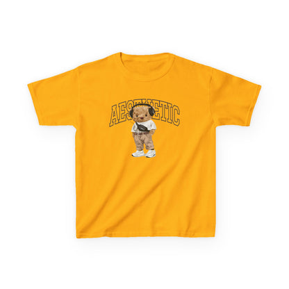 Aesthetic Kids Tee, Trendy Kid's Shirt, Cute Cotton Tee, Stylish Youth Apparel, Perfect Gift for Young Fashionistas Gold