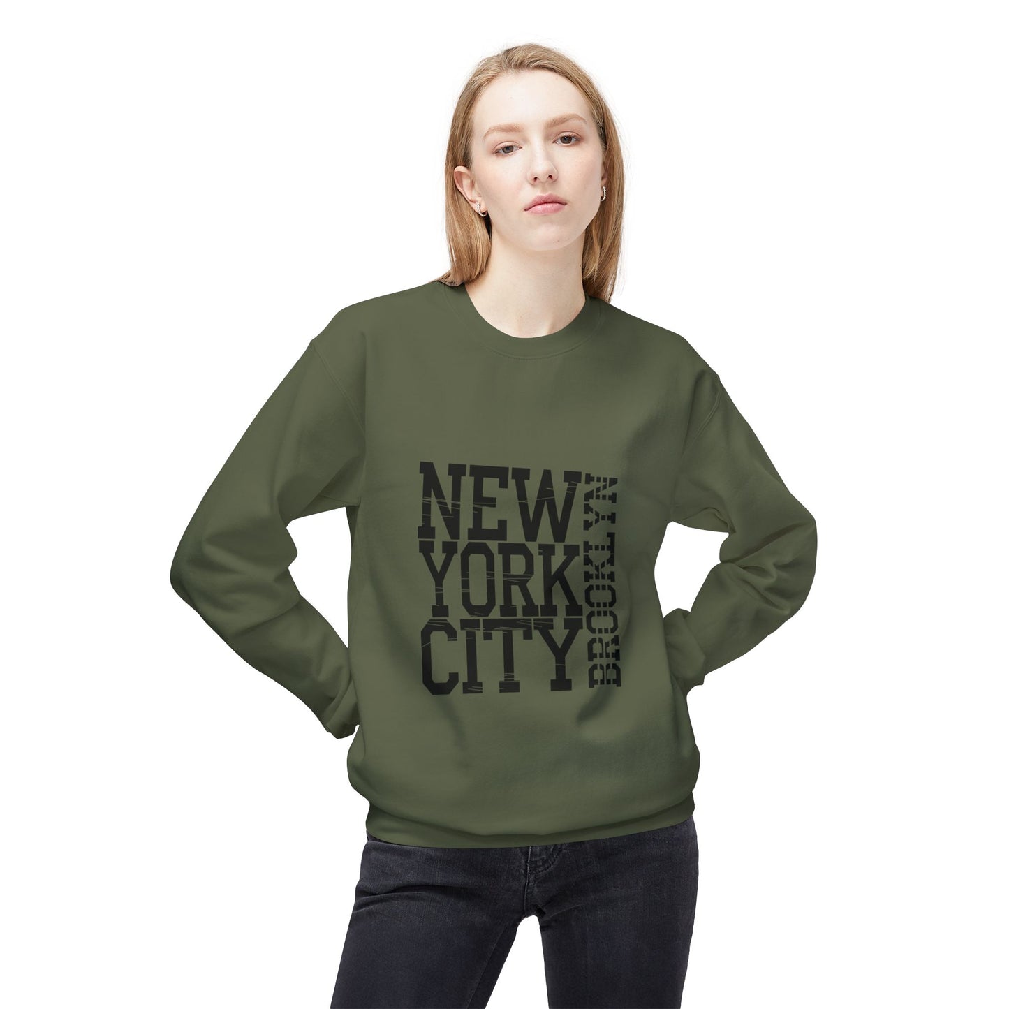 New York City Graphic Sweatshirt - Cozy Unisex Crewneck, Streetwear Style, Gift for NYC Lovers, Casual Wear, Travel Souvenir
