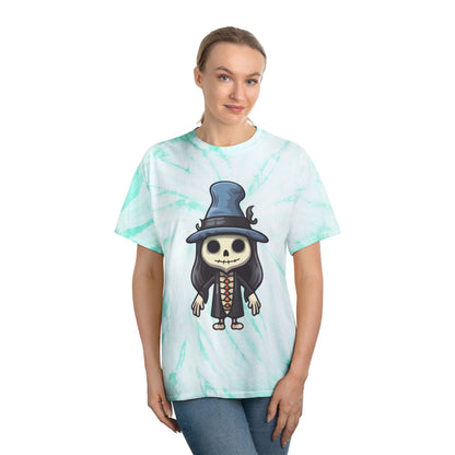 Whimsical Tie-Dye Tee, Cyclone Skull Graphic Shirt, Cute Festival Outfit, Summer Vibes, Perfect for Gifts - Cozy Kawaii LLC
