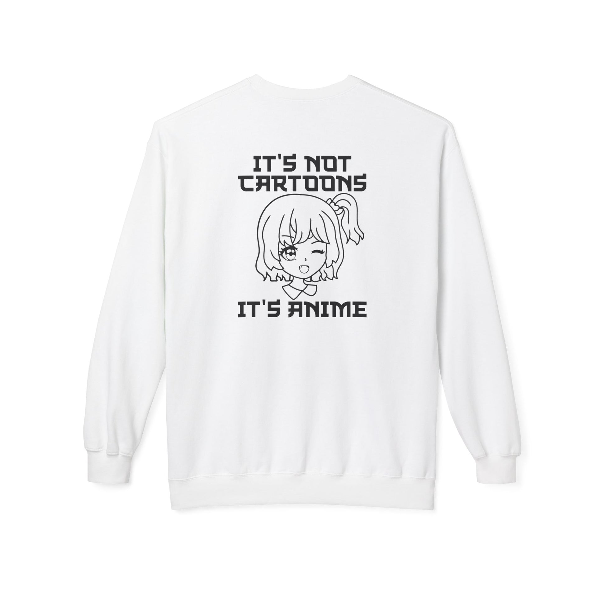 Anime Sweatshirt - It's Not Cartoons, Gift for Anime Fans, Casual Wear, Cozy Hoodie Alternative, Perfect for Conventions
