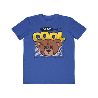 Stay Cool Urban Wear For Men, Cute Graphic T-Shirt, Casual Wear, Birthday Gift, Streetwear Style, Summer Apparel Heather Blue