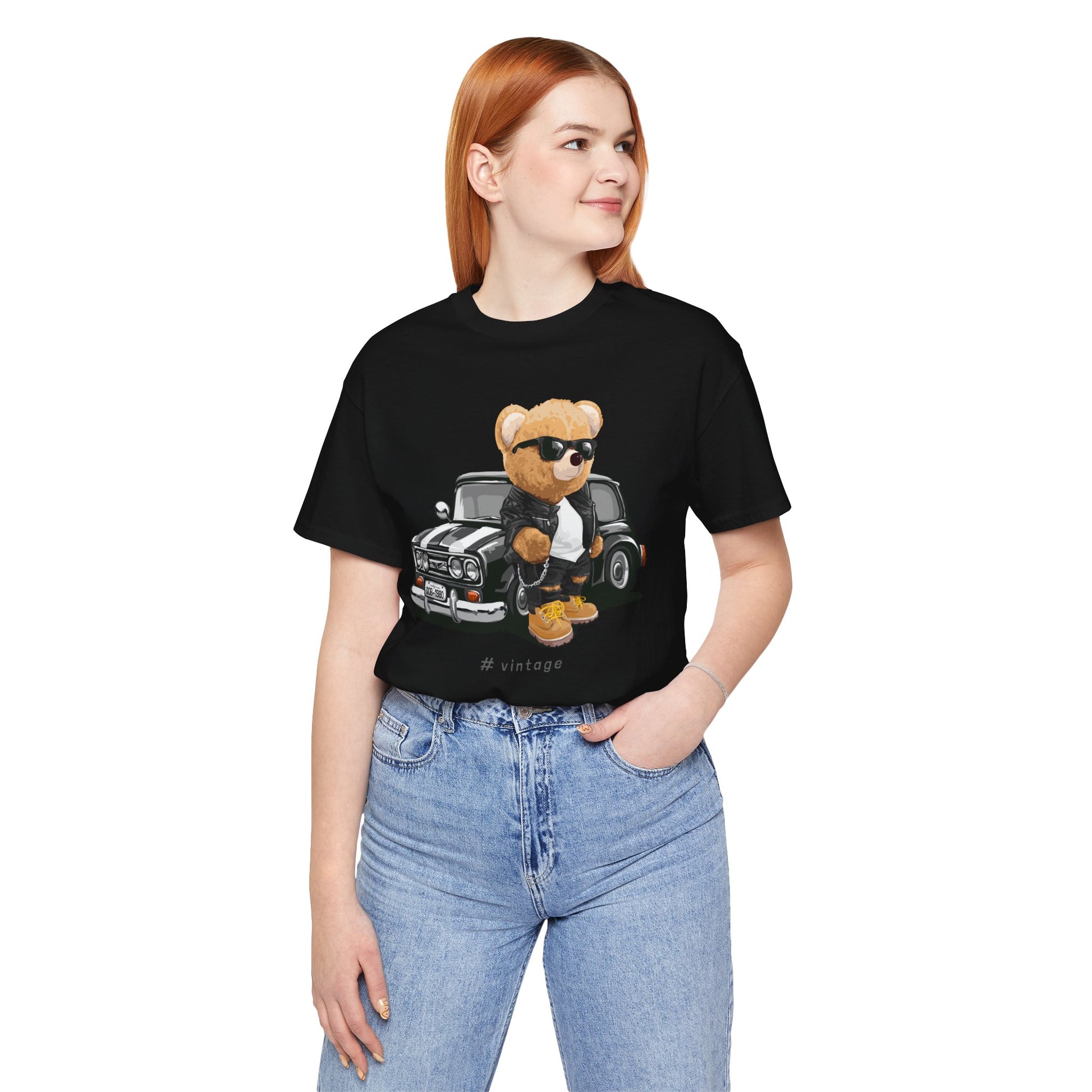 Vintage Bear Graphic Tee, Unisex T-Shirt, Retro Cool Shirt, Casual Wear, Gift for Him/Her, Streetwear Style