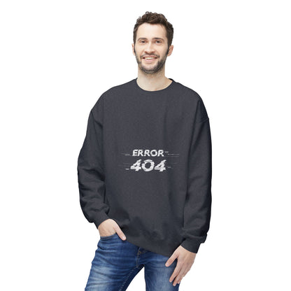 Error 404 Crewneck Sweatshirt, Funny Gift for Tech Lovers, Unisex Fleece Sweater, Casual Outfit, Geeky Humor Clothing