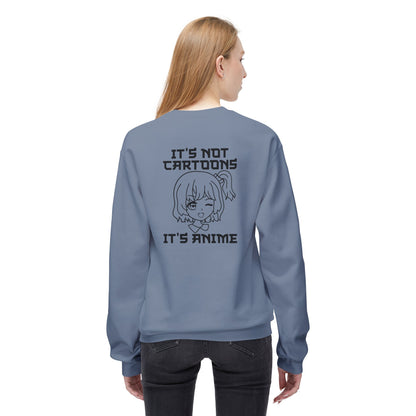 Anime Sweatshirt - It's Not Cartoons, Gift for Anime Fans, Casual Wear, Cozy Hoodie Alternative, Perfect for Conventions