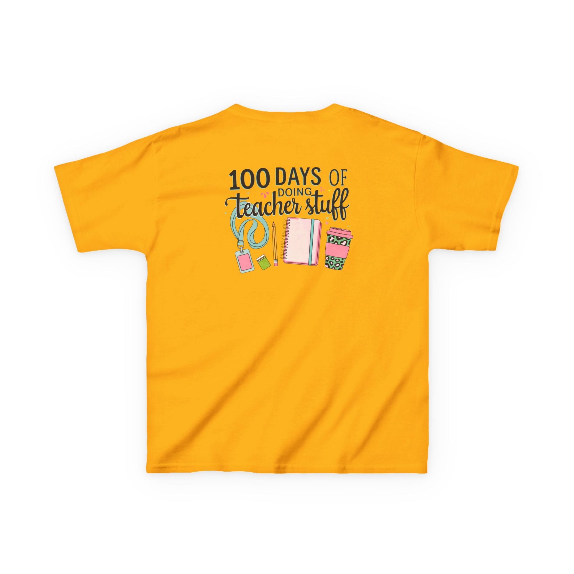 Teacher Appreciation Kids Tee, 100 Days of Teacher Stuff Shirt, School Spirit Tee, Gift for Future Educators, Kids' Classroom Apparel