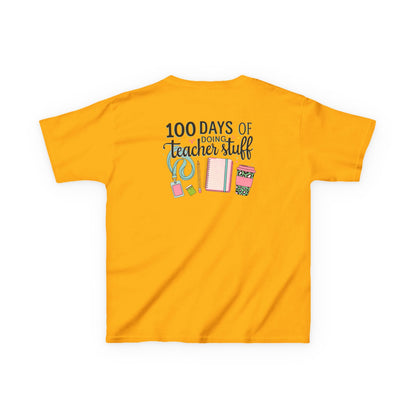 Teacher Appreciation Kids Tee, 100 Days of Teacher Stuff Shirt, School Spirit Tee, Gift for Future Educators, Kids' Classroom Apparel