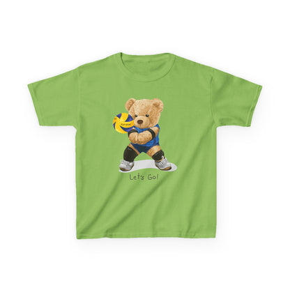 Kids Volleyball Bear Tee | Cute Animal T-Shirt, Sports Apparel, Gift for Kids, Birthday Present, Summer Outfit