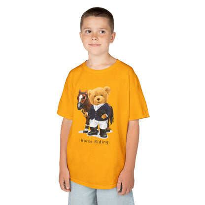 Kids Horse Riding Tee - Fun, Comfortable Cotton Shirt for Equestrian Lovers, Ideal for Birthdays, Gifts, Everyday Wear, Kids Apparel