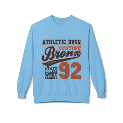 Vintage Athletic Crewneck Sweatshirt, Casual Pullover, Retro Style, Cozy Loungewear, Gift for Him/Her, Sports Fan Apparel Sky
