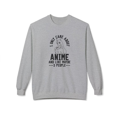 Anime Lover Crewneck Sweatshirt - Perfect for Gift, Casual Wear, Cosplay, Anime Events, Pop Culture Enthusiasts Sport Grey