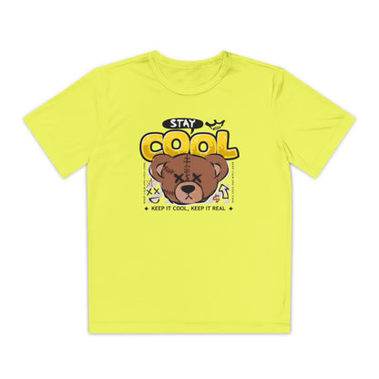 Cool Youth Competitor Tee - Fun Graphic Shirt for Boys & Girls, Casual Wear, Birthday Gift, Activewear, Everyday Style Neon Yellow