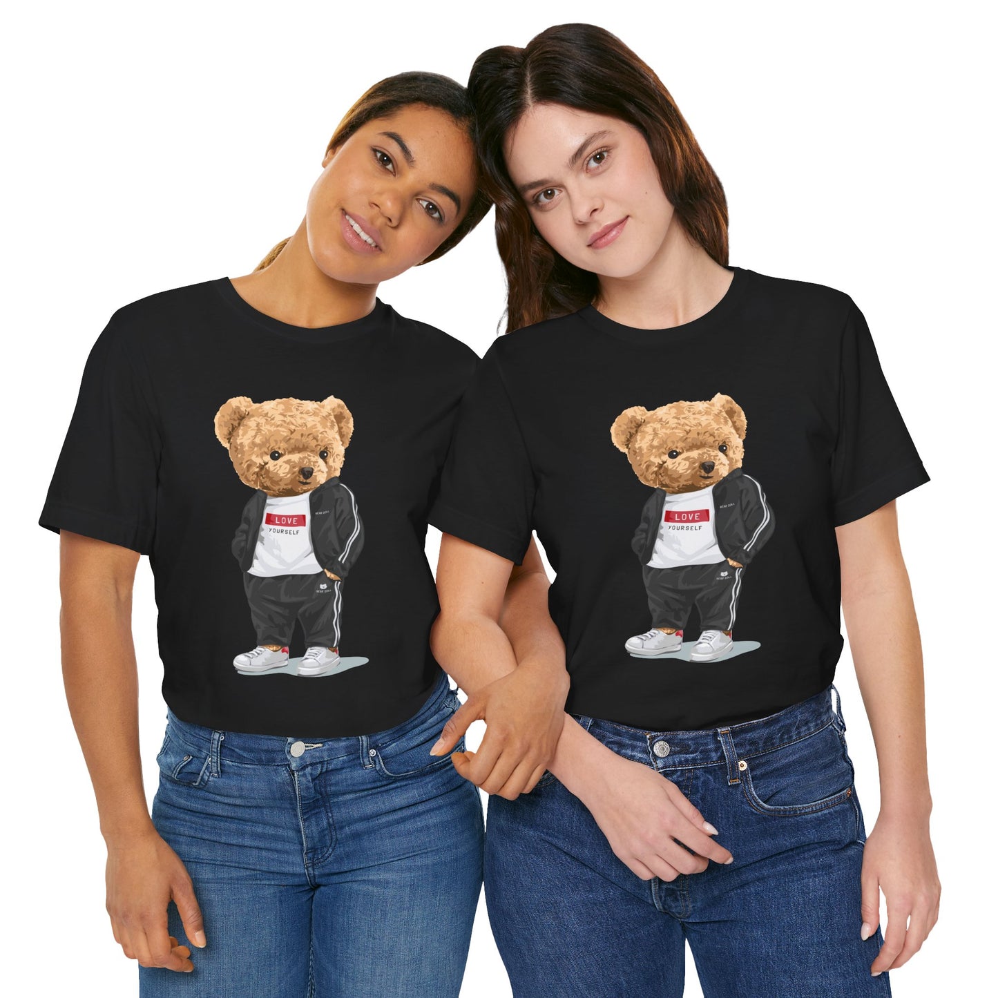 Streetwear Bear Graphic Tee, Casual Unisex T-Shirt, Fun Fashion for Teens, Gift for Birthday, Cool Outfit for Casual Days
