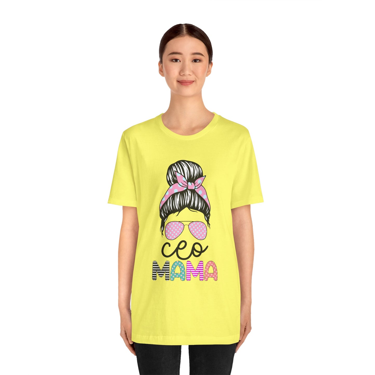 CEO Mama Graphic Tee, Unisex T-Shirt for Moms, Gift for New Mothers, Casual Summer Top, Fun Parenting Apparel, Mother's Day Gift