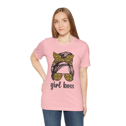 Stylish Girl Boss Tee: Empowerment Shirt for Women, Casual Outfit, Trendy Gift, Birthday Apparel, Motivational Fashion