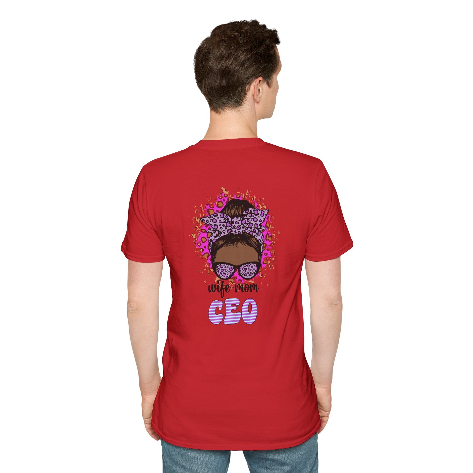 CEO Mom T-Shirt, Unisex Softstyle Tee, Perfect Gift for Wife, Mother's Day, Empowering Shirt, Funny Mom Apparel, Birthday Gift