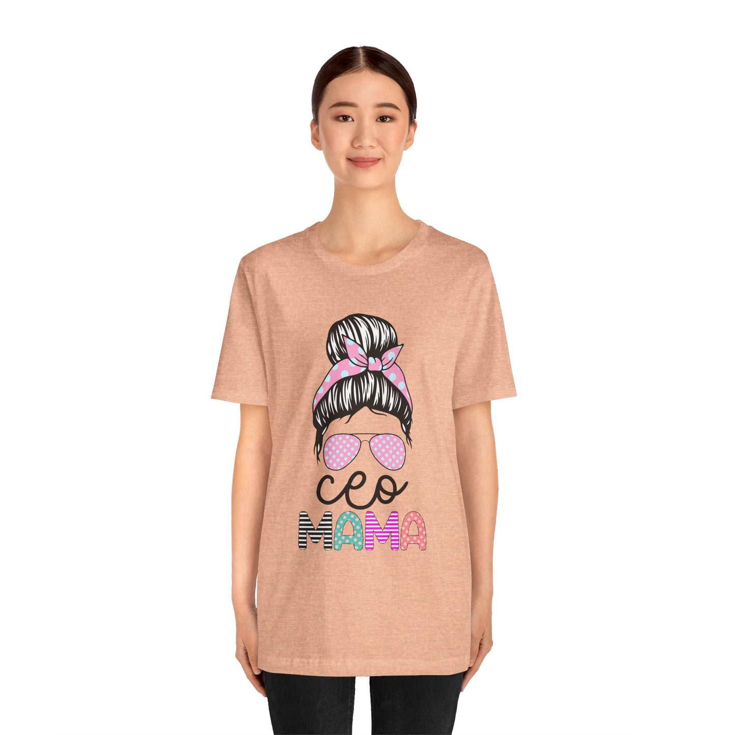 CEO Mama Graphic Tee, Unisex T-Shirt for Moms, Gift for New Mothers, Casual Summer Top, Fun Parenting Apparel, Mother's Day Gift