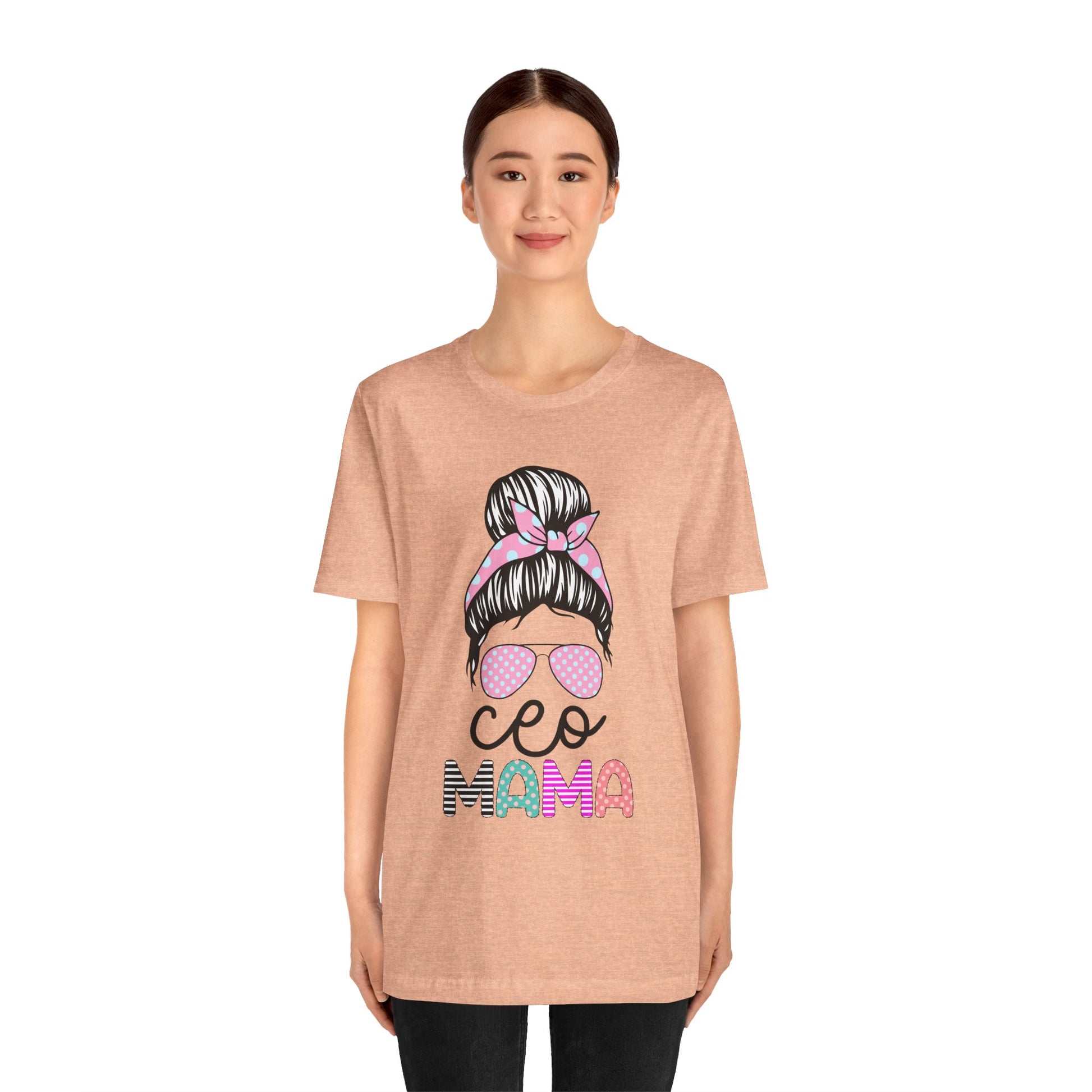 CEO Mama Graphic Tee, Unisex T-Shirt for Moms, Gift for New Mothers, Casual Summer Top, Fun Parenting Apparel, Mother's Day Gift