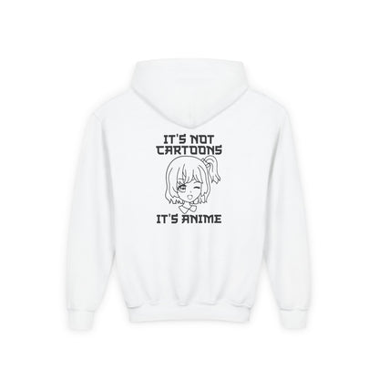 Anime Lover's Youth Hoodie - Anime Gift, Cartoon Humor, Youth Sweatshirt, Casual Wear, Gift for Fans