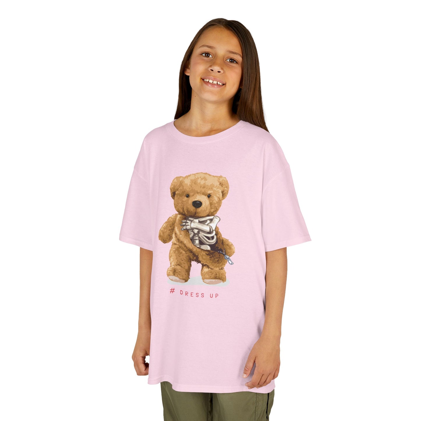 Cute Teddy Bear Kids Tee, Kids Cotton T-Shirt, Fun Graphic Tee, Childrens Holiday Gift, Soft Casual Wear