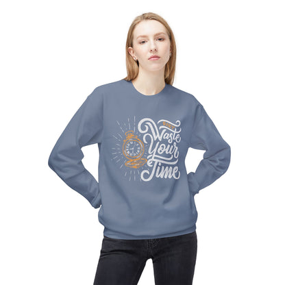 Time Reminder Crewneck Sweatshirt | Cozy Gift for Friends, Casual Wear, Motivation, Birthdays, Fun Philosophy Fashion