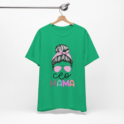 CEO Mama Graphic Tee, Unisex T-Shirt for Moms, Gift for New Mothers, Casual Summer Top, Fun Parenting Apparel, Mother's Day Gift