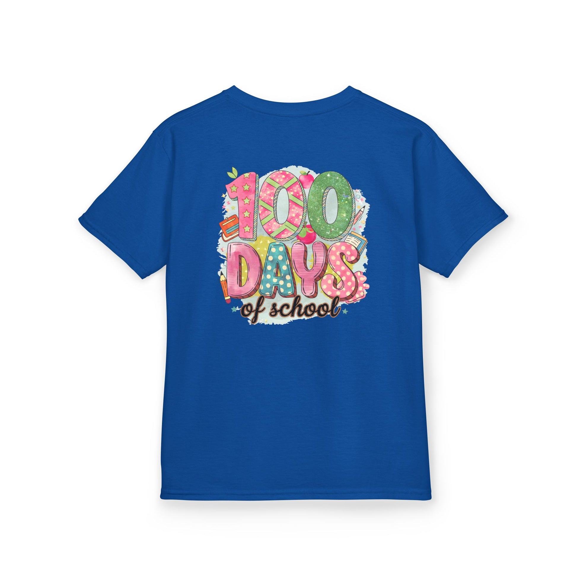 Kids 100 Days of School Tee, Fun t-shirt for kids, Milestone celebration shirt, Perfect for school events, Unique kids' apparel