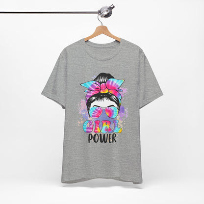 Empowering Girl Power Tee, Unisex T-Shirt for Girls, Feminist Apparel, Gift for Her, Cute Summer Top, Casual Statement Shirt