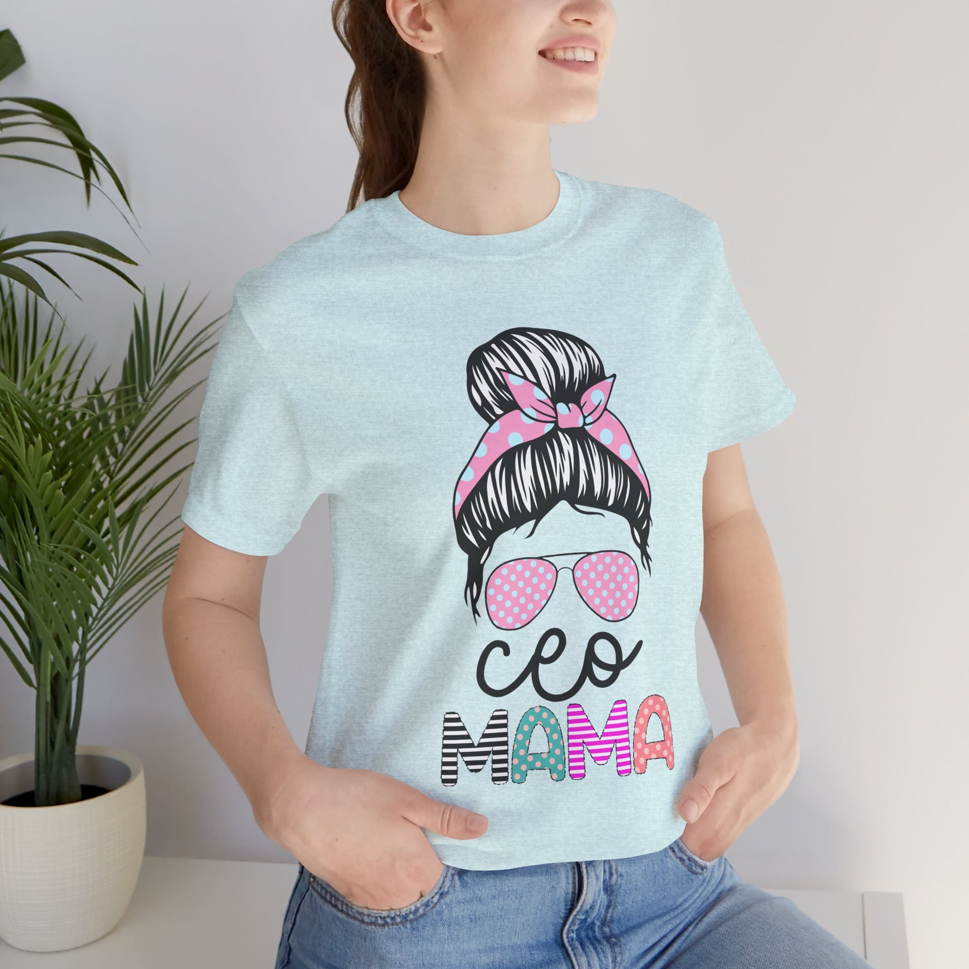 CEO Mama Graphic Tee, Unisex T-Shirt for Moms, Gift for New Mothers, Casual Summer Top, Fun Parenting Apparel, Mother's Day Gift