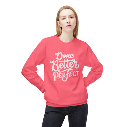 Motivational Fleece Sweatshirt: Cozy Crewneck, Perfect for Self-Care Days, Gift for Friends, Inspirational Quotes, Peer Encouragement