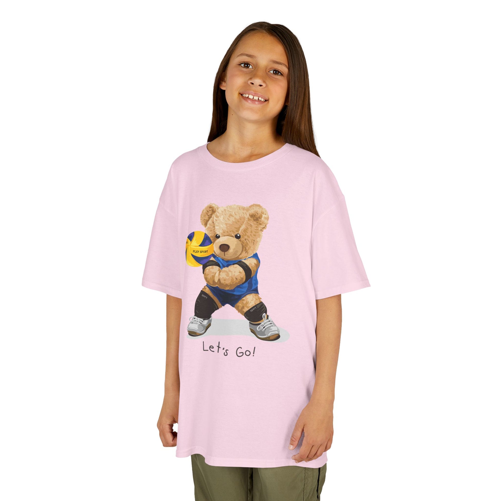 Kids Volleyball Bear Tee | Cute Animal T-Shirt, Sports Apparel, Gift for Kids, Birthday Present, Summer Outfit