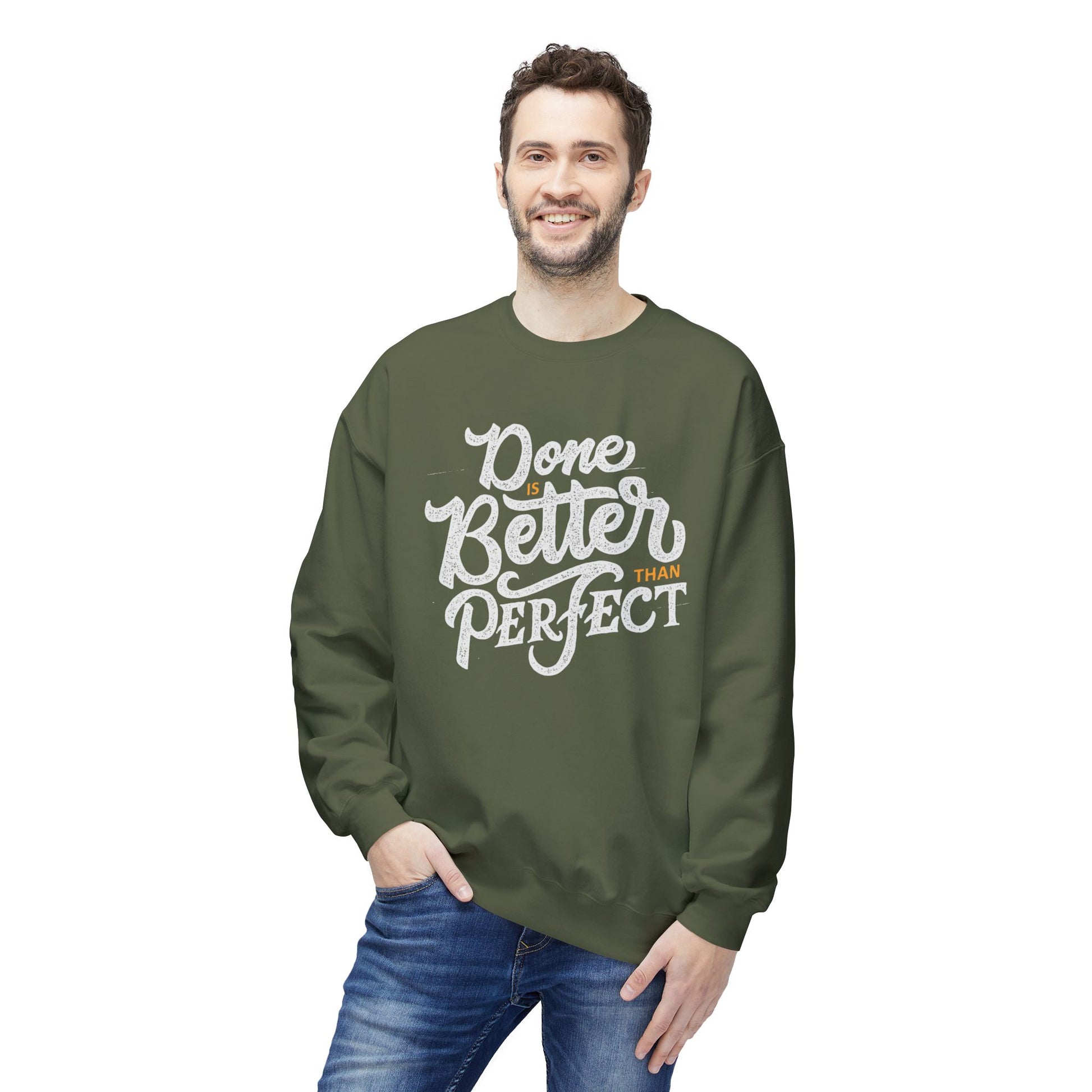 Motivational Fleece Sweatshirt: Cozy Crewneck, Perfect for Self-Care Days, Gift for Friends, Inspirational Quotes, Peer Encouragement