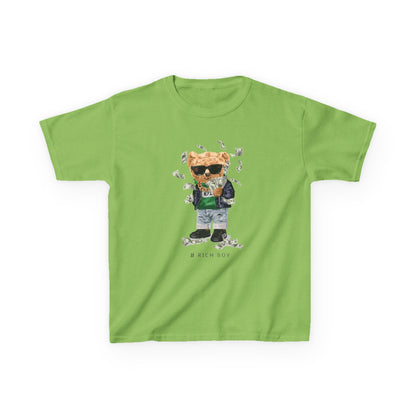 Cool Bear Kids Tee - Fun Graphic Shirt for Stylish Children, Gift for Birthdays, Everyday Wear, Casual Outfit, Unique Kids Apparel Lime