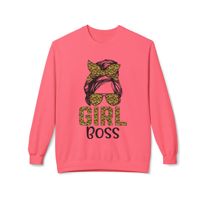 Empowerment Crewneck Sweatshirt, Girl Boss Sweatshirt, Women's Fashion, Cozy Style, Motivational Gift, Casual Wear Pink Lemonade